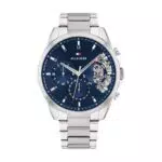 Tommy Hilfiger Herren Quarz Uhr mit Schwarzes Lederarmband - Modell 1710449
