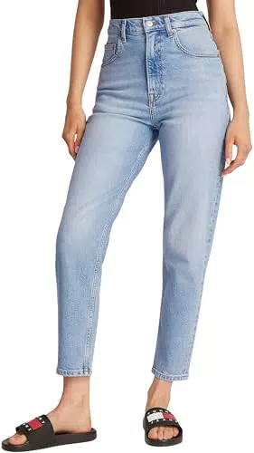 Tommy Jeans Damen Mom Fit Jeanshose Modell Bi0112 – Bequeme High Waist Jeans