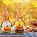 Tuzsocr Herbstdeko Figur – Plüschfigur als Weihnachts- und Partydeko