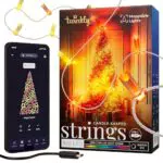 Twinkly Strings LED-Lichterkette in Kerzenform, kompatibel mit Alexa und Google Home