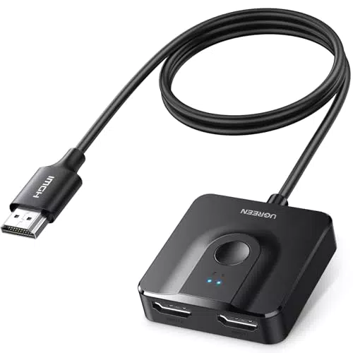 UGREEN HDMI Switch und Splitter 4K 60Hz, bidirektional, HDR, HDCP 2.2 für PS5, TV