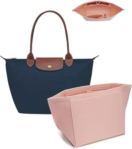 Longchamp Le Pliage Handtaschen-Organizer aus Filz – Multifunktionaler Tascheneinsatz
