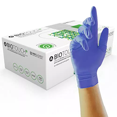 UNIGLOVES BioTouch Nitril-Einweghandschuhe biologisch abbaubar, medizinisch