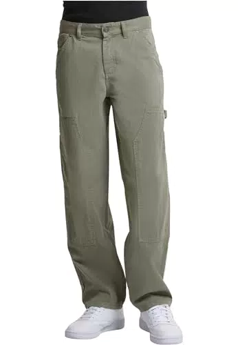 Urban Classics Herren Twill Double Knee Pants – Robuste Freizeithose für Männer