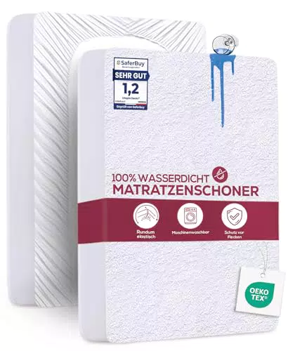 Utopia Bedding Matratzenschoner wasserdicht, Oeko-TEX zertifiziert, atmungsaktiv