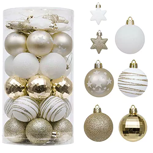 Valery Madelyn Weihnachtskugeln Set – Elegante Christbaumschmuck Dekoration