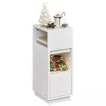 VASAGLE Nachttisch mit 2 Schubladen und offenem Fach, flexibel montierbar LET656W01