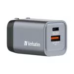 Verbatim GaN USB-C Ladegerät 35W mit USB-A, Schnellladen für Smartphone & Tablet