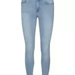VERO MODA Damen Vmtanya Mr Piping Vi352 Noos Jeans, Light Blue Denim
