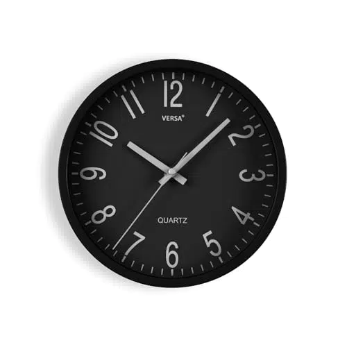 Versa Raven Wanduhr – leise und dekorativ für Küche, Wohnzimmer, Esszimmer