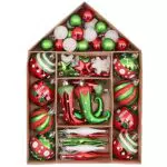 Victor's Workshop Weihnachtskugeln Set aus Kunststoff für Weihnachtsbaum Deko