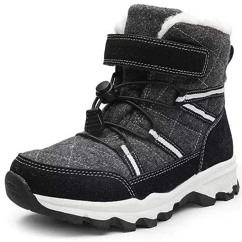 visionreast Winterstiefel für Kinder und Jugendliche mit Warmfutter, rutschfest
