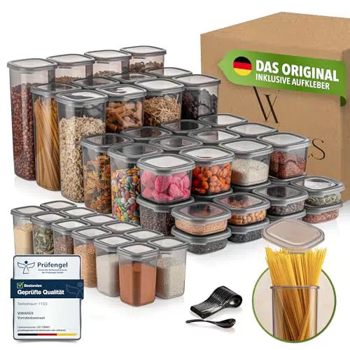 Viwares Vorratsdosen Set mit luftdichtem Deckel – BPA-frei zur Lebensmittelaufbewahrung