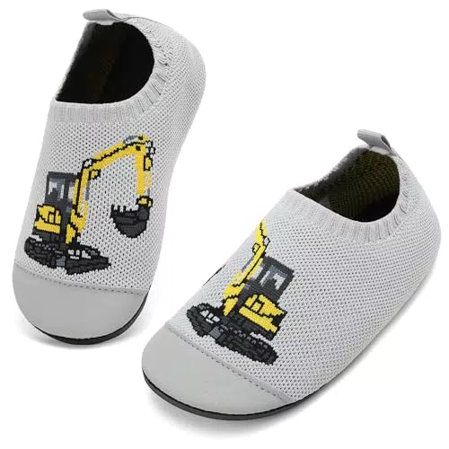 VOLHAL Kinder Hausschuhe Barfussschuhe Unisex rutschfest und atmungsaktiv