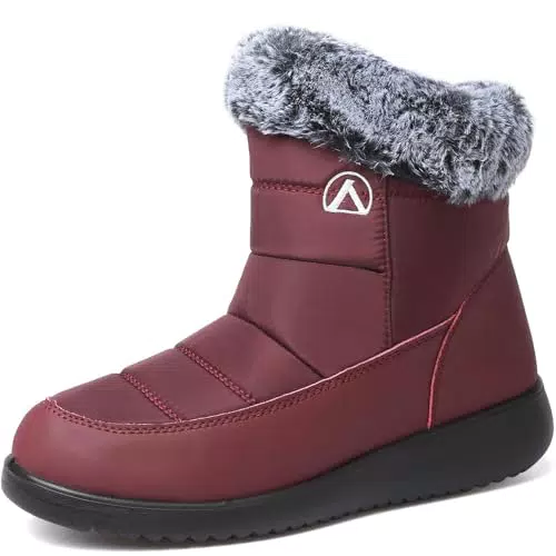 VTASQ Winterstiefel wasserdicht und warm gefüttert für Damen und Herren Outdoor