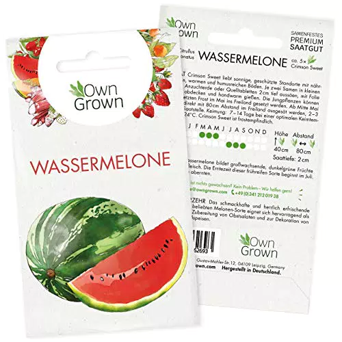OwnGrown Wassermelone Samen Crimson Sweet – Premium Saatgut für Melonen