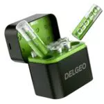 Wiederaufladbare Lithium AA Akkus mit Ladegerät, 1.5V, hohe Kapazität