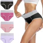 wirarpa Damen Unterhosen Baumwolle Taillenslip Hohe Taille