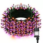 Withosent Halloween Lichterkette Outdoor wasserdicht mit Timer und Memory-Funktion