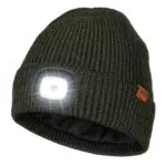 Wmcaps LED Mütze mit warmem Futter und wiederaufladbarer Stirnlampe