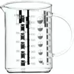 WMF Gourmet Messbecher aus hitzebeständigem Glas, spülmaschinengeeignet