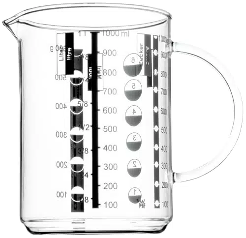 WMF Gourmet Messbecher aus hitzebeständigem Glas, spülmaschinengeeignet