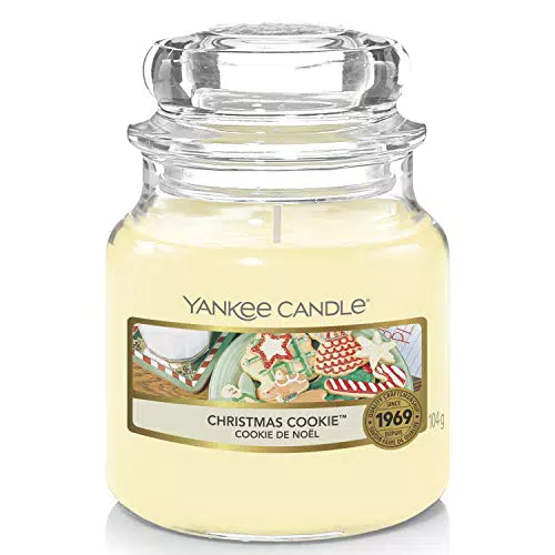 Yankee Candle Christmas Cookie Duftkerze im Glas – Langanhaltender Weihnachtsduft