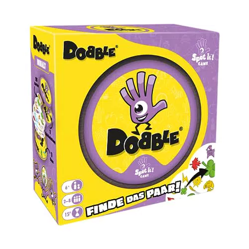 Zygomatic Dobble Classic Kartenspiel – Familienspiel für 2-8 Spieler ab 6 Jahren
