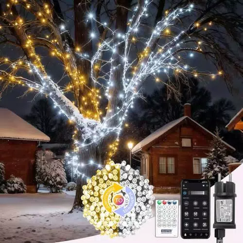 LED Lichterkette mit App-Steuerung, Timer & Musikmodus, IP44, für Weihnachten & Party