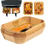 Ninja Airfryer Backpapier Doppelkammer, Antihaft Einweg Liner Zubehör