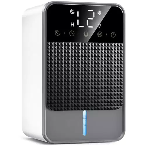 Elektrischer Luftentfeuchter mit Abtaufunktion, Timer & LED-Anzeige für Zuhause