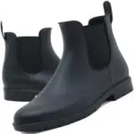 Acfoda Gummistiefel Damen wasserdicht Kurzschaft Regenstiefel Chelsea Boots