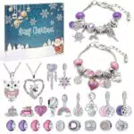 Adventskalender für Mädchen 2025 – Schmuck Bastelset Armband Halskette Geschenk