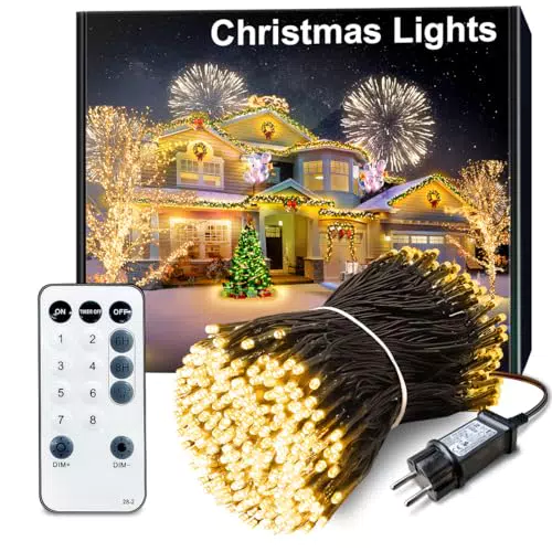 ARKOCHIC LED Lichterkette außen wasserdicht mit Fernbedienung und 8 Modi