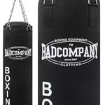 Bad Company Boxsack mit Vierpunkt-Stahlkette – Canvas Punching Bag gefüllt