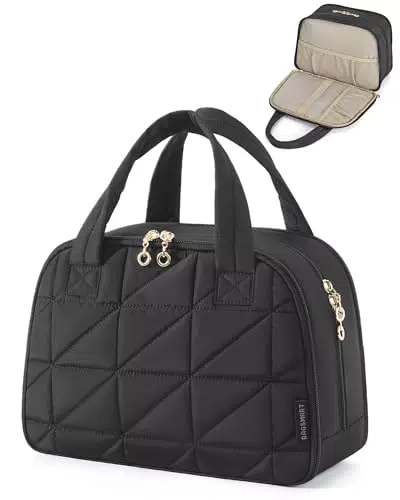 BAGSMART Kulturtasche Damen – Große Kosmetiktasche für Reisen und Make-up