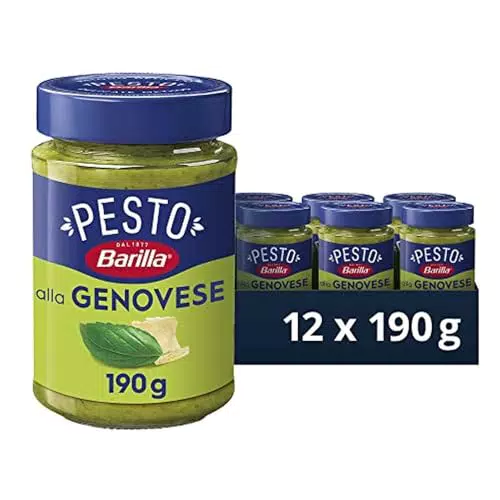 Barilla Pesto alla Genovese - Glutenfreie Sauce mit 100% Basilikum und Parmigiano