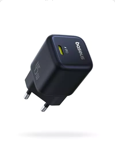 Baseus PicoGo USB-C Ladegerät 45W PD 3.0 Schnellladegerät für iPhone & Galaxy