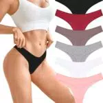 BeReady String Tanga Damen Baumwolle Sexy Unterwäsche Frauen Set Unterhosen Damen Slips Mehrpack Atmungsaktiv Thong Bikini Pantys 6 Pack