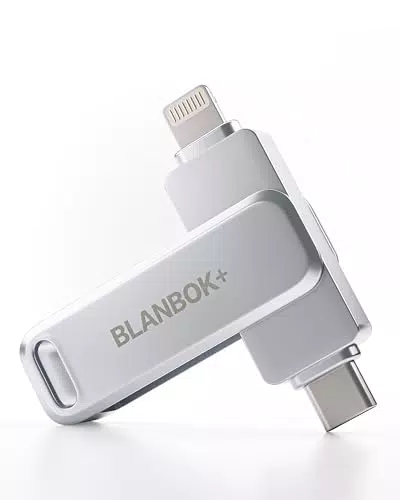 BLANBOK+ 256GB USB C Stick – Externer Speicher für iPhone, iPad, Android, PC