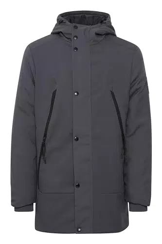 Blend Talan Herren Winterparka Parka Winterjacke mit Kapuze mit hochabschließendem Kragen