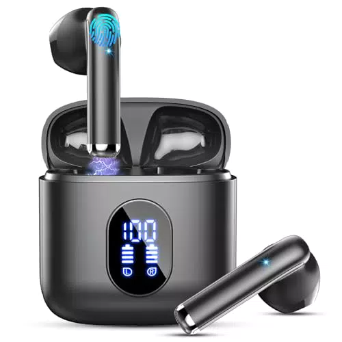 Kabellose Bluetooth 5.4 In Ear Kopfhörer mit ENC Mikrofon & Noise Cancelling