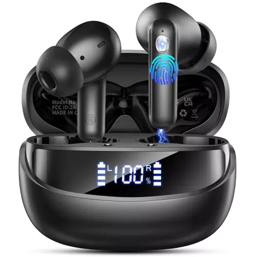 Kabellose Bluetooth 5.4 Kopfhörer In Ear mit ENC Noise Cancelling und LED-Anzeige