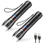 Blukar LED Taschenlampe wiederaufladbar – extrem hell, wasserdicht, mit 5 Modi