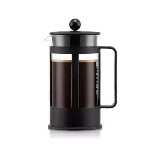 Bodum 1784-01 KENYA Kaffeebereiter, schwarz, 0, 5 L