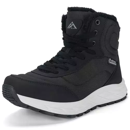 CC-Los Damen Winterstiefel wasserdicht mit Warmfutter, rutschfest für Outdoor und Schnee