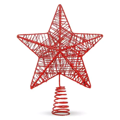 Christbaumspitze Stern – Baumspitze für Weihnachtsbaum und Tannenbaum