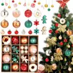 Birshe Christbaumkugeln - Kunststoff Weihnachtsbaumschmuck für die Festtage