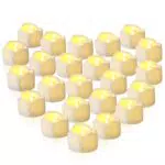 CIOXSOIO LED Teelichter flammenlos – realistische elektrische Kerzen für Deko