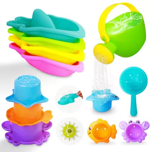 CNMTCCO Badewannenspielzeug – Wasserspielzeug für Babys ab 1 Jahr